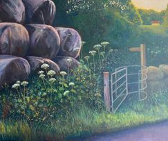 Kissing gate and silage. North Town Lane, Somerset 84cm x 59cm £750